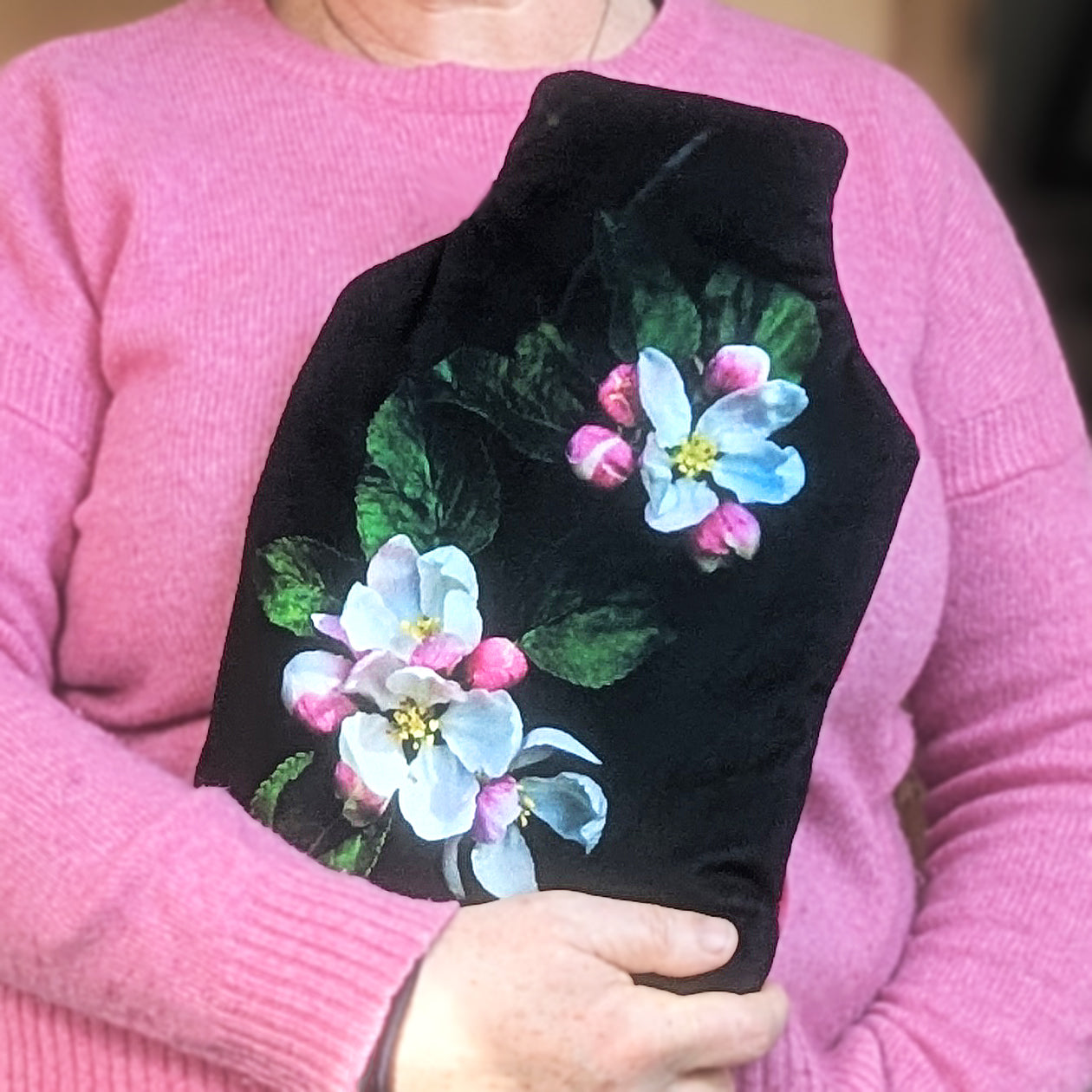 Apple blossom hot water bottle - Mother's Day Gift
