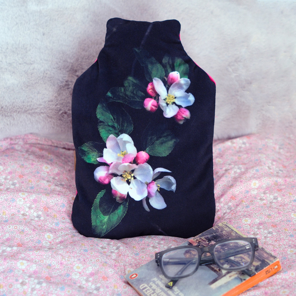 Apple blossom hot water bottle - Mother's Day Gift