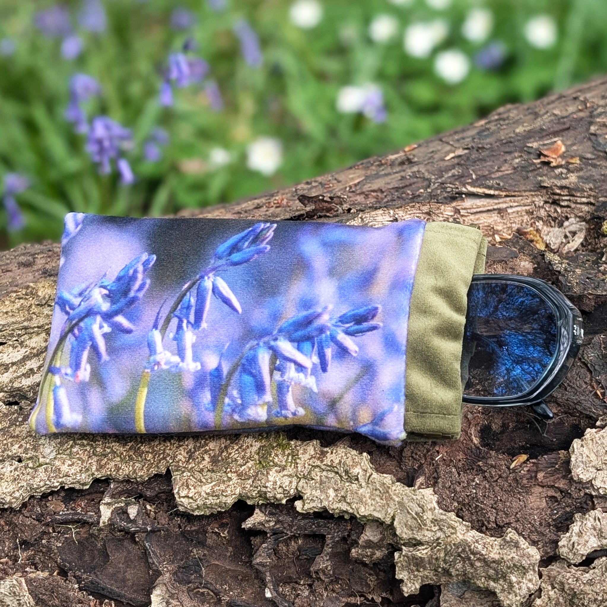 Bluebell Velvet Glasses Case
