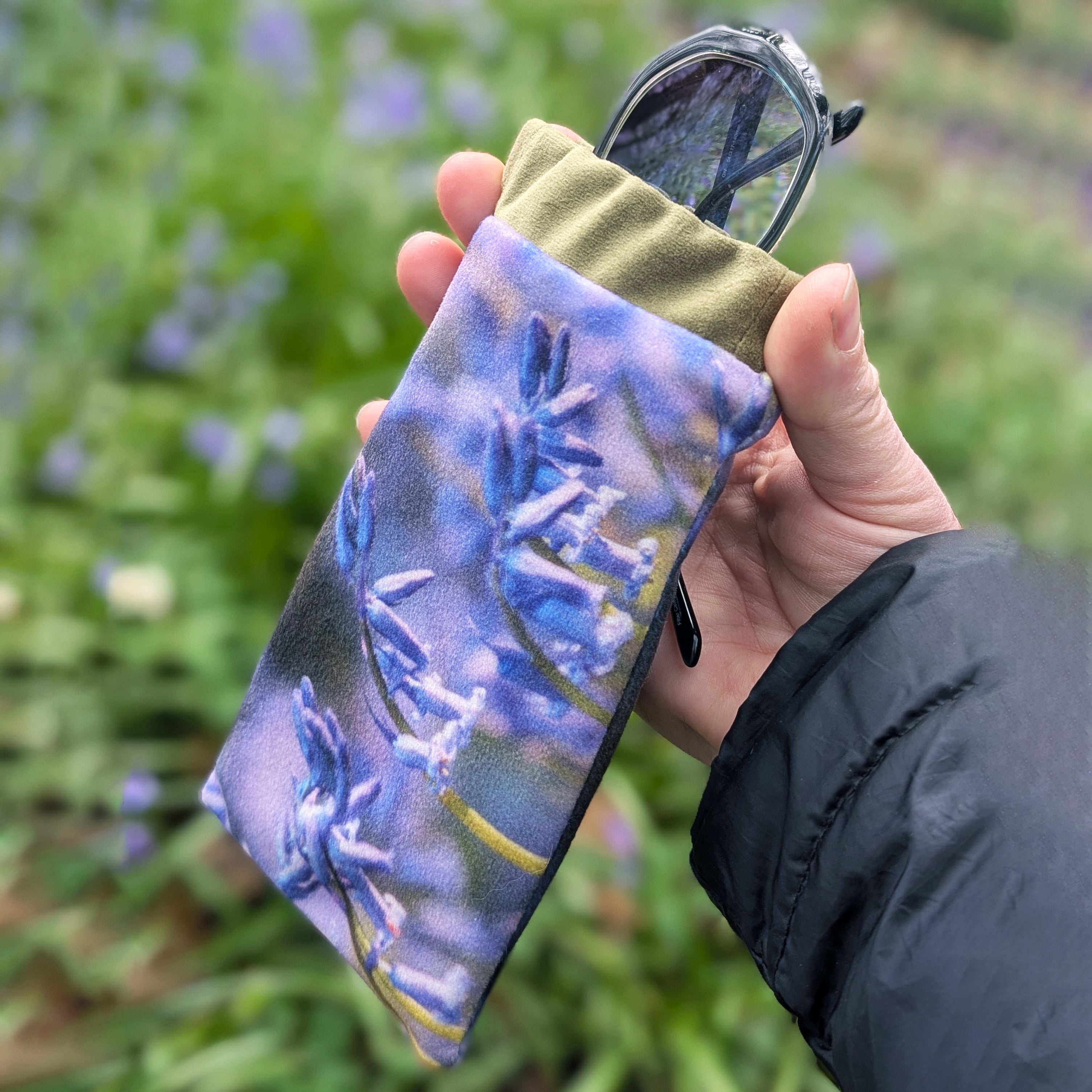 Bluebell Velvet Glasses Case
