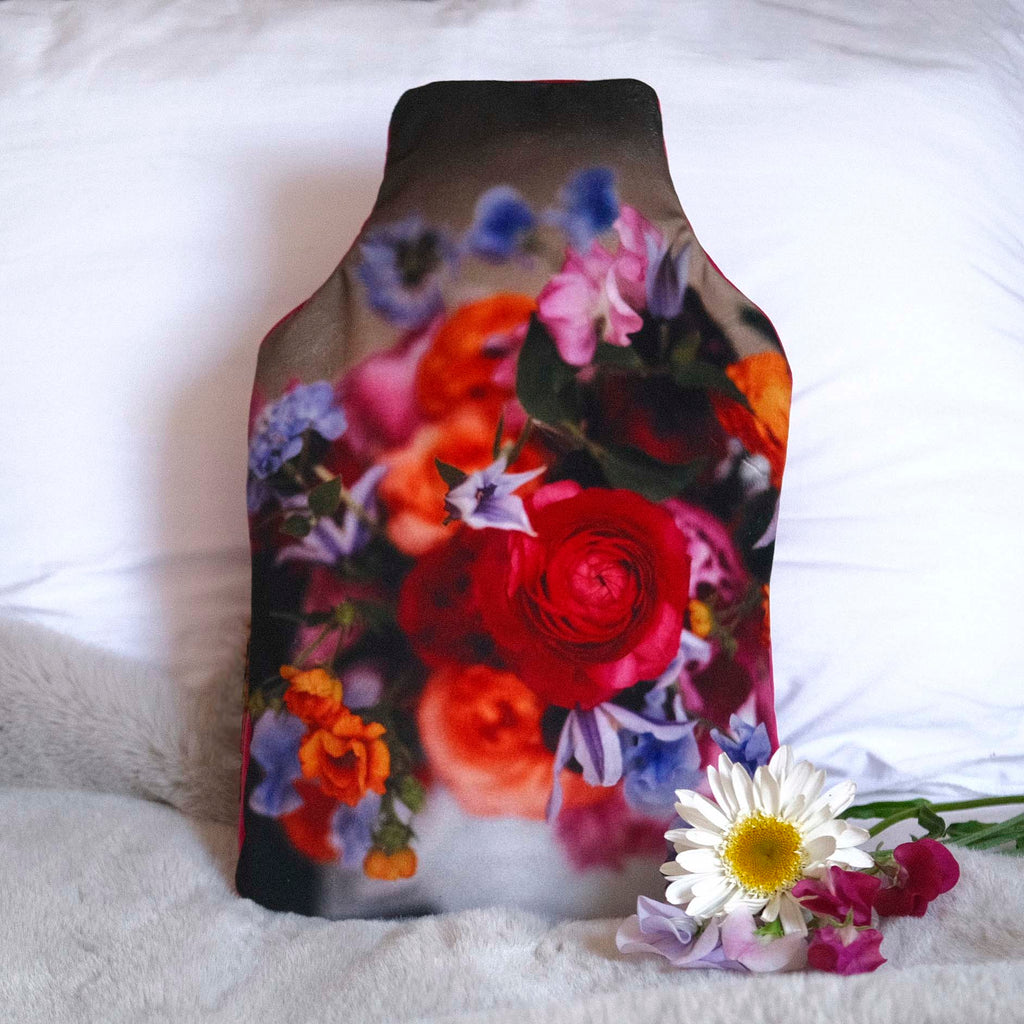 Wedding bouquet hot water bottle - bespoke personalised gift