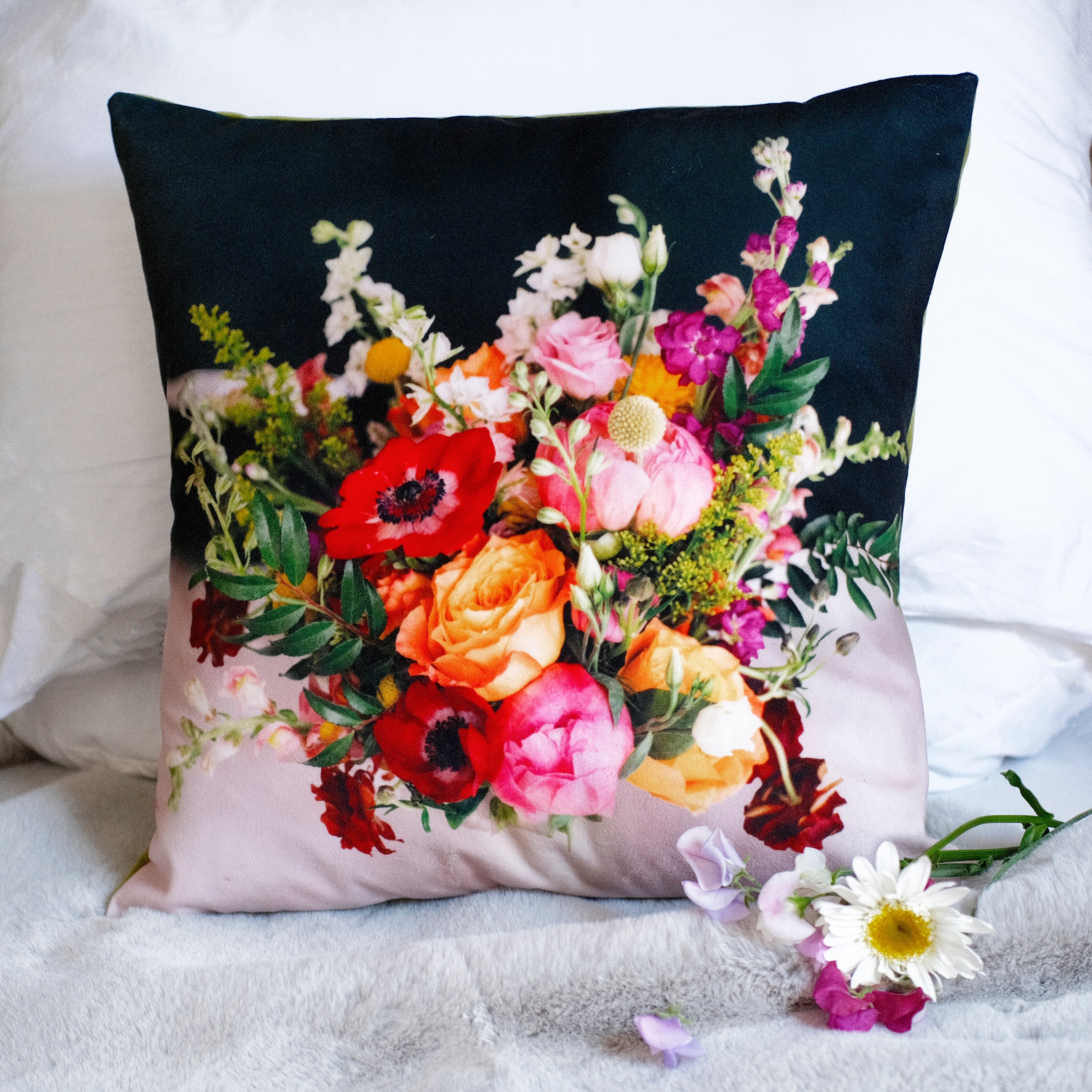 Wedding Bouquet Memory Cushion - bepoke personalised gift
