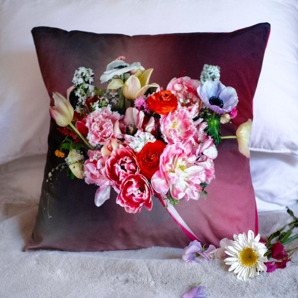 Wedding Bouquet Memory Cushion - bepoke personalised gift