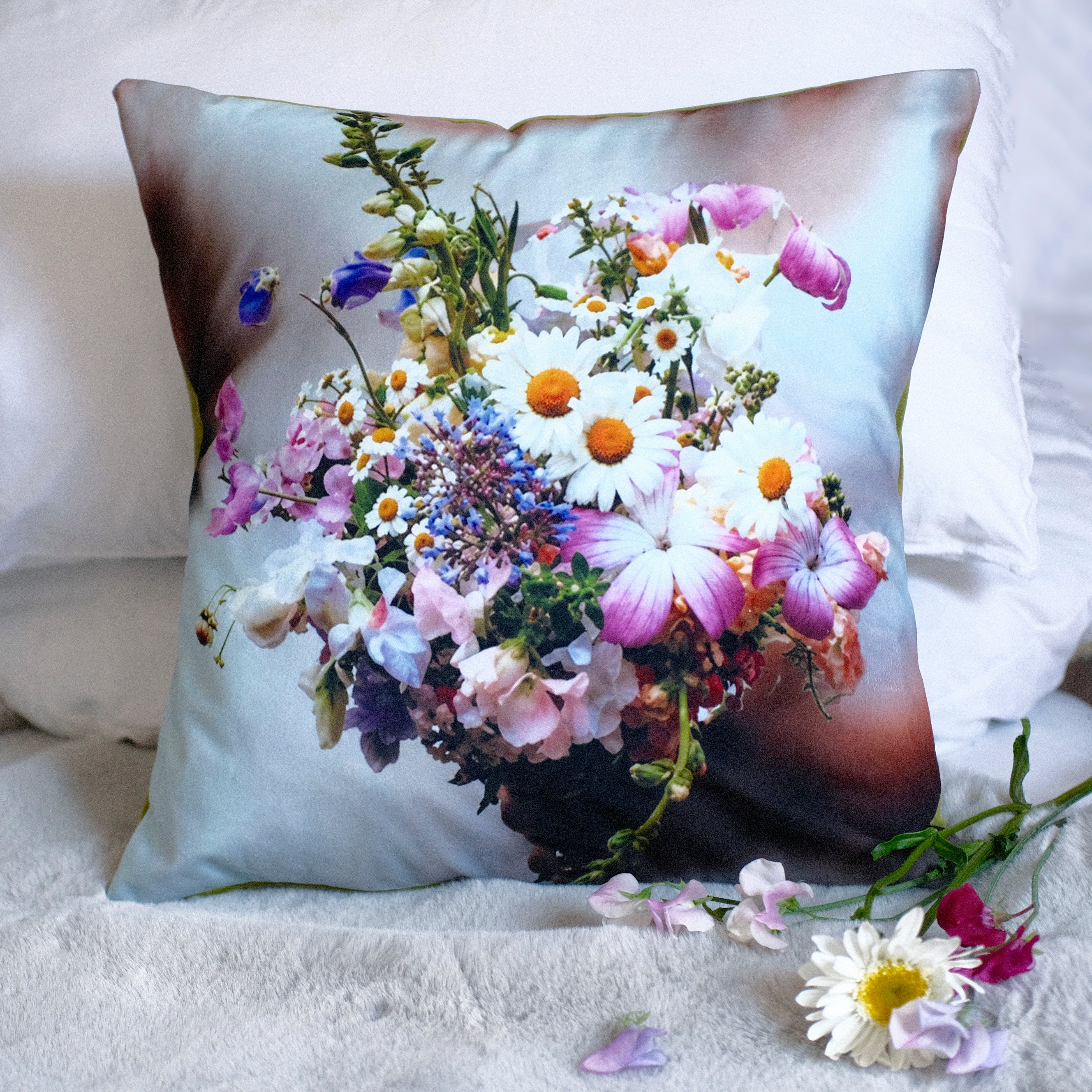 Wedding Bouquet Memory Cushion - bepoke personalised gift