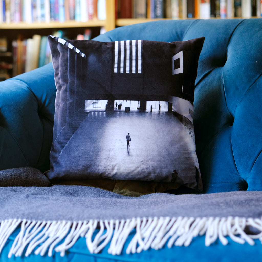 Industrial interior velvet cushion