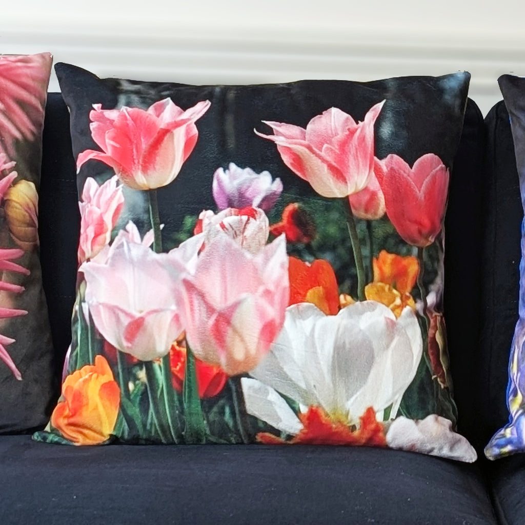 Tulip Velvet Cushion
