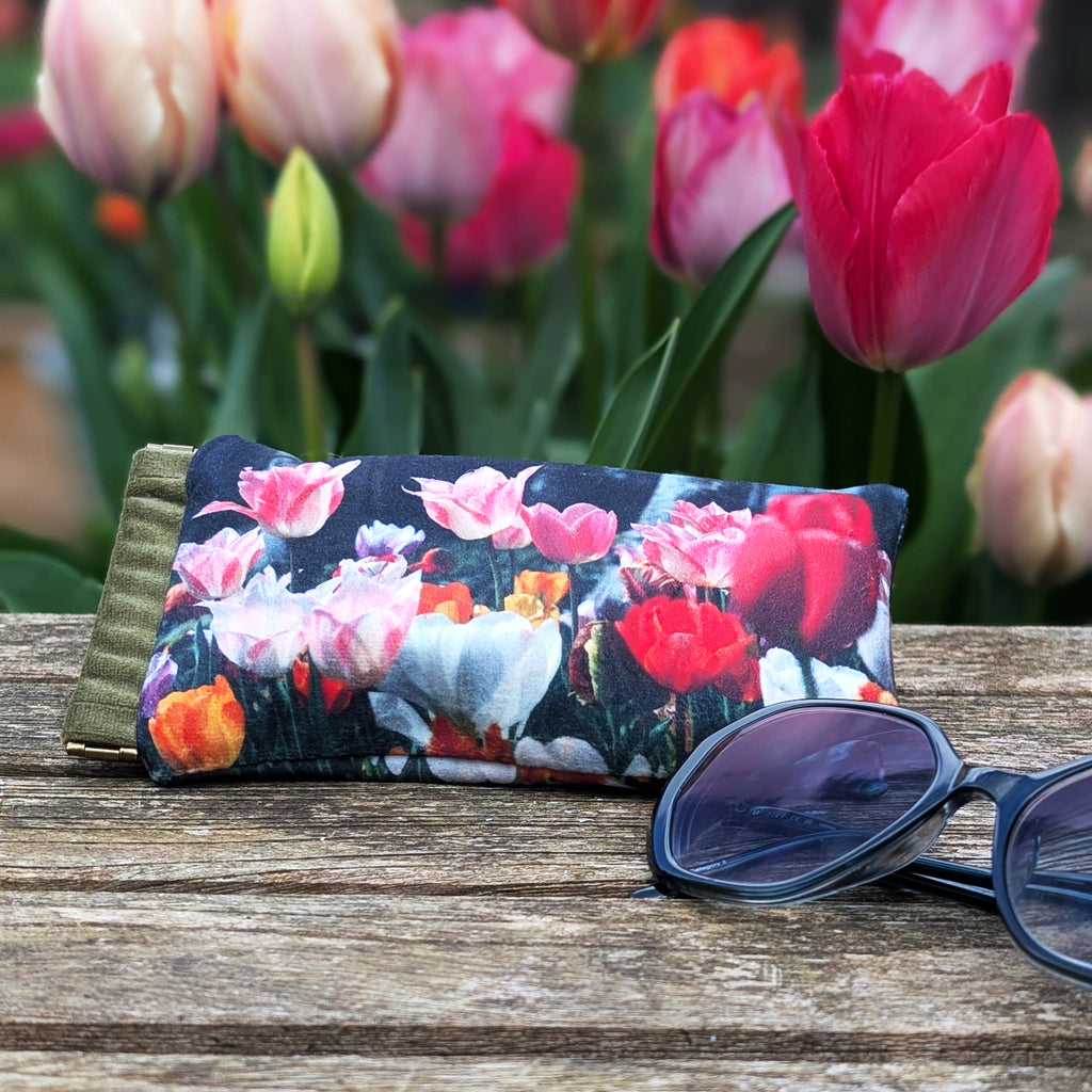 Tulip Velvet Glasses Case