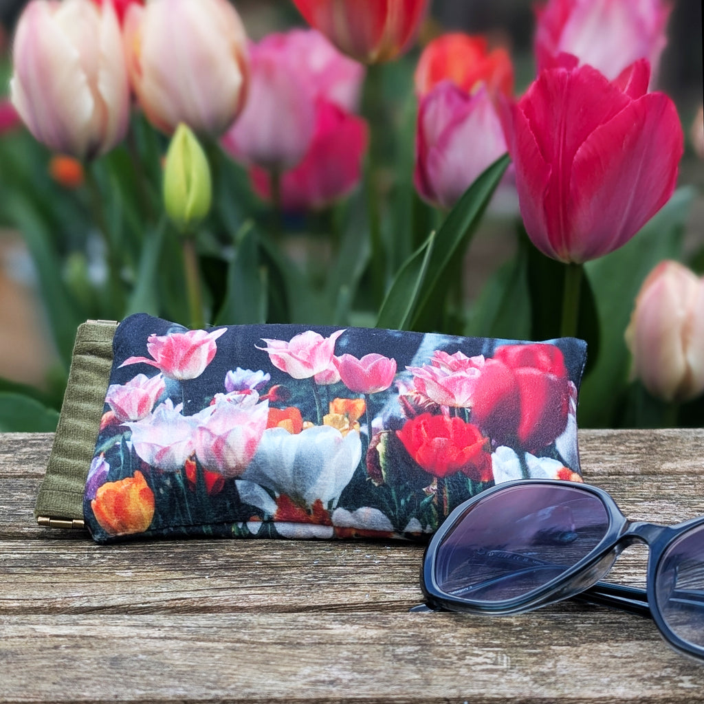 Tulip Velvet Glasses Case