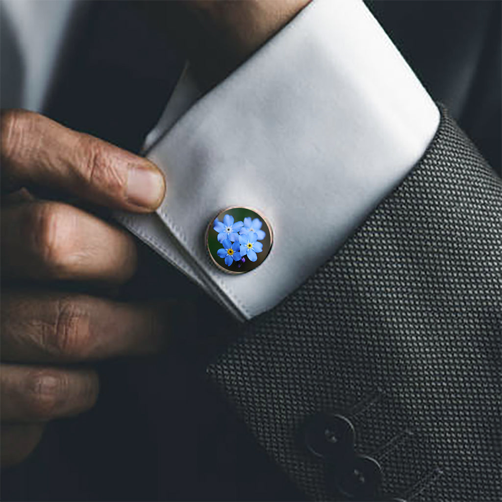 Forget-me-not cufflinks